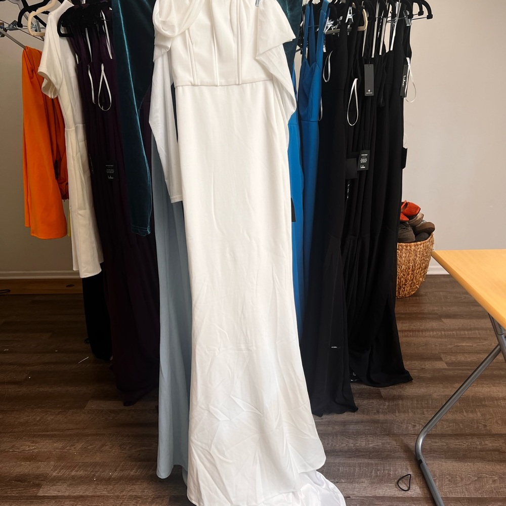 Lulu's White Maxi Dress
